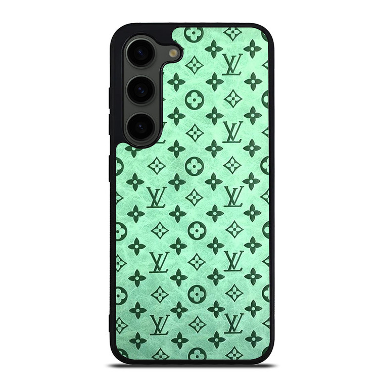 LOUIS VUITTON LOGO GREEN ICON PATTERN Samsung Galaxy S23 Plus Case Cover