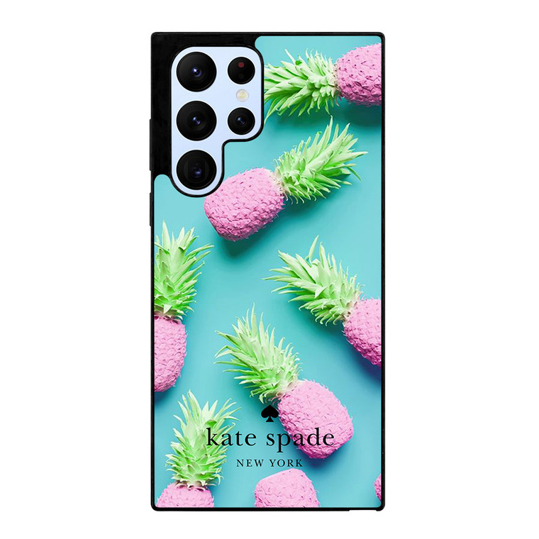 KATE SPADE NEW YORK LOGO SUMMER PINEAPPLE ICON Samsung Galaxy S22 Ultra Case Cover