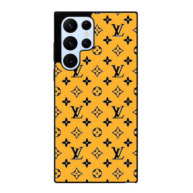 LOUIS VUITTON LV YELLOW PATERN ICON LOGO Samsung Galaxy S22 Ultra Case Cover