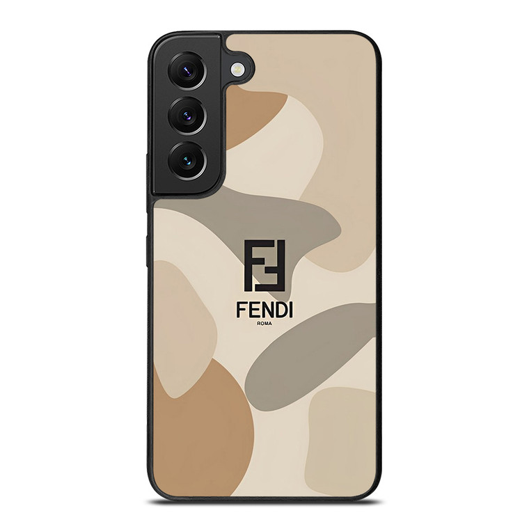 FENDI ROMA LOGO CAMO Samsung Galaxy S22 Plus Case Cover