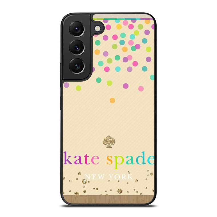 KATE SPADE NEW YORK LOGO COLORFUL POLKADOTS Samsung Galaxy S22 Plus Case Cover