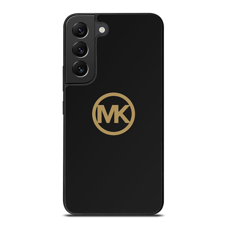 MICHAEL KORS MK LOGO BLACK GOLD Samsung Galaxy S22 Plus Case Cover