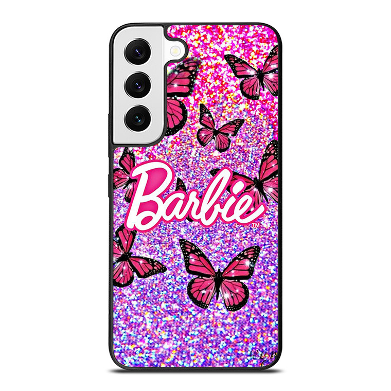 BARBIE BUTTERFLY LOGO ICON PINK Samsung Galaxy S22 Case Cover