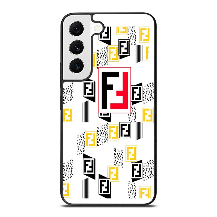 FENDI ROMA LOGO WHITE Samsung Galaxy S22 Case Cover