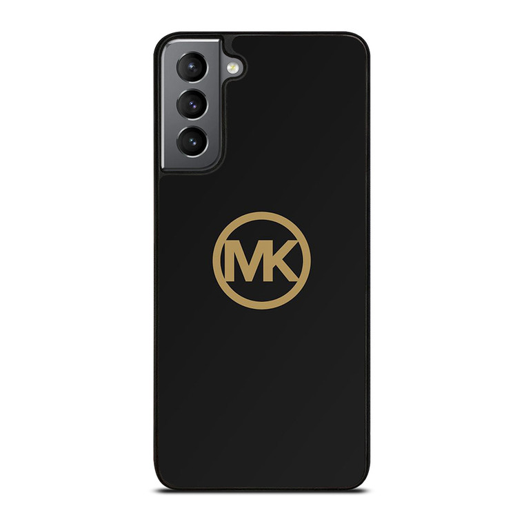 MICHAEL KORS MK LOGO BLACK GOLD Samsung Galaxy S21 Plus Case Cover