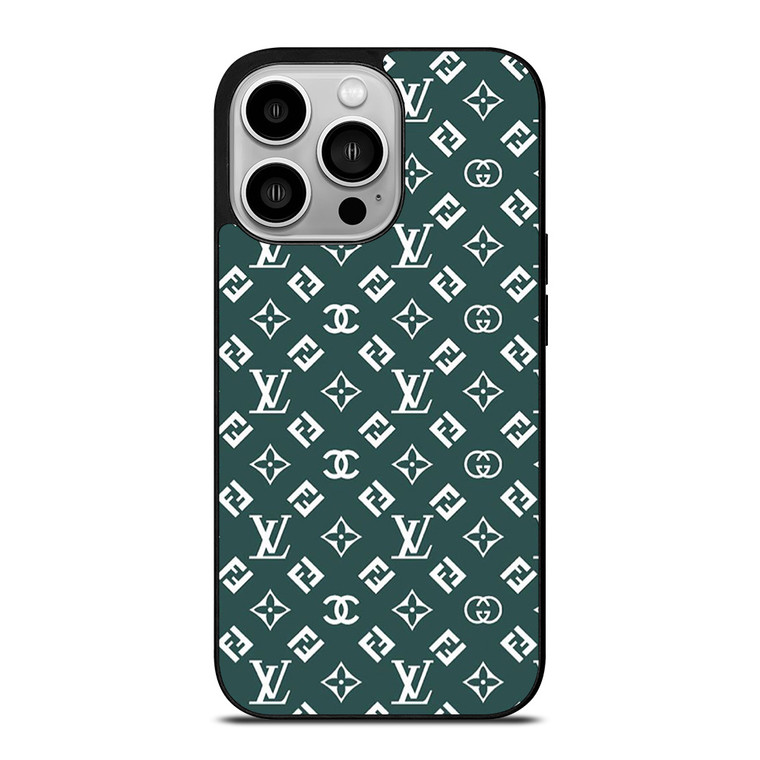 LOUIS VUITTON LV FENDI PATERN ICON LOGO iPhone 14 Pro Case Cover