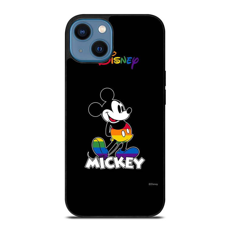 MICKEY MOUSE CARTOON BLACK DISNEY iPhone 14 Case Cover