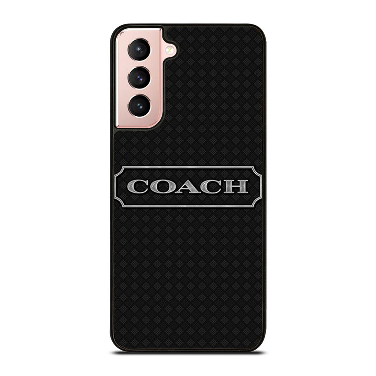 COACH NEW YROK LOGO BLACK Samsung Galaxy S21 Case Cover