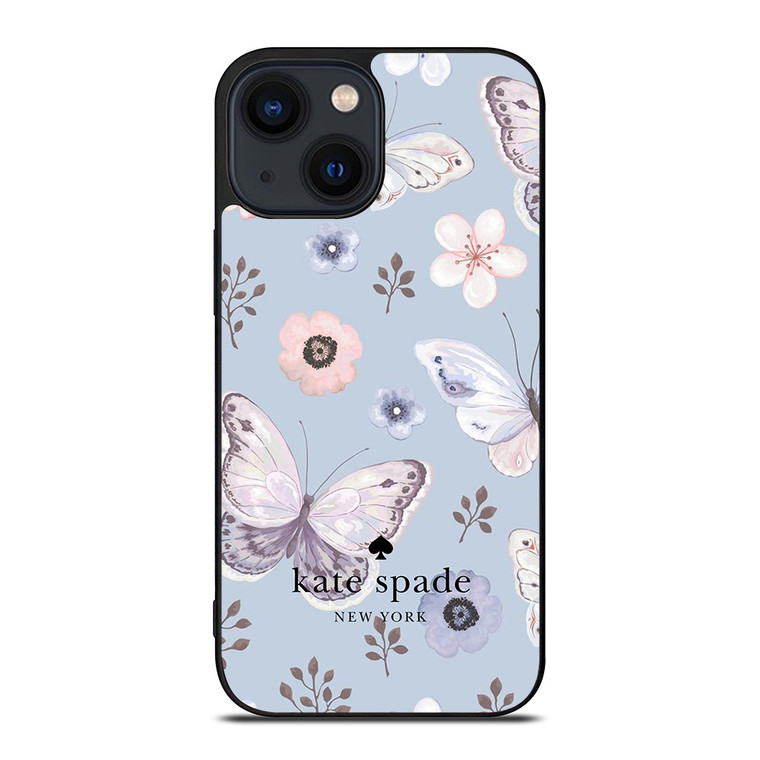 KATE SPADE NEW YORK LOGO BUTTERFLY PATTERN iPhone 14 Plus Case Cover