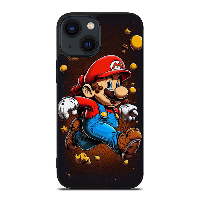 MARIO BROSS GAME CARTOON iPhone 14 Plus Case Cover