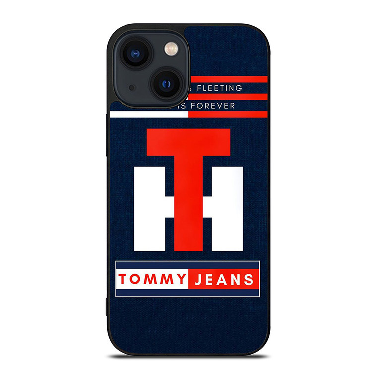 TOMMY HILFIGER JEANS TH LOGO STYLE IS FOREVER iPhone 14 Plus Case Cover