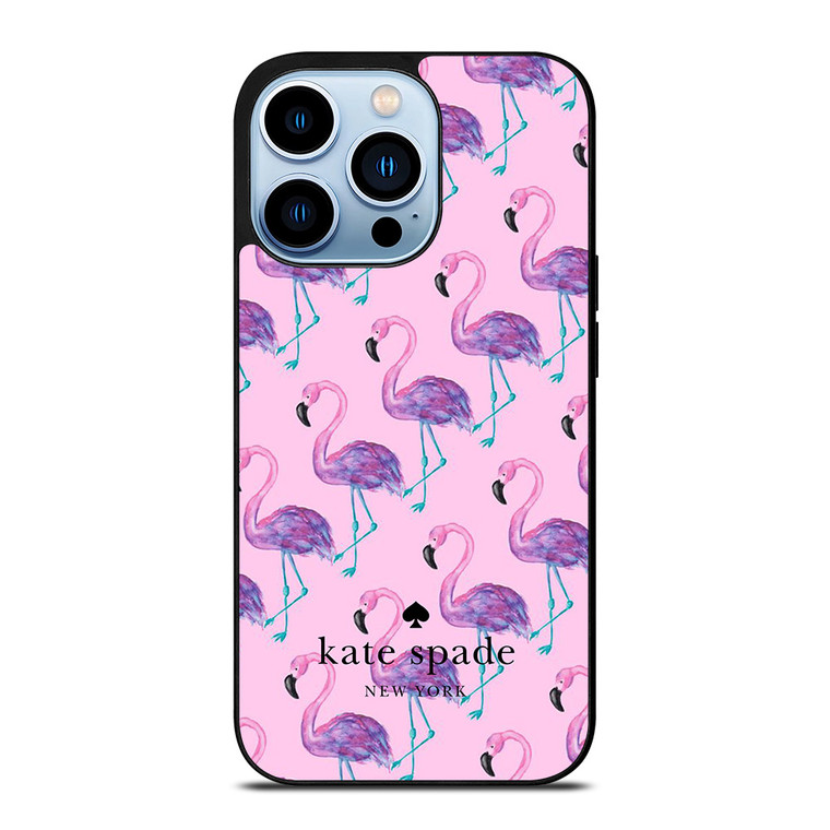 KATE SPADE NEW YORK LOGO FLAMENGOS PATTERN iPhone 13 Pro Max Case Cover