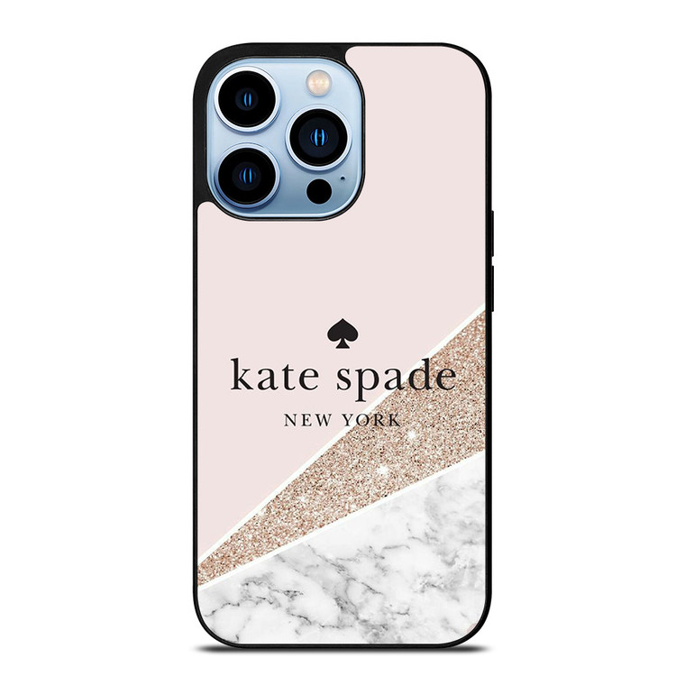 KATE SPADE NEW YORK LOGO SPARKLE MARBLE ICON iPhone 13 Pro Max Case Cover