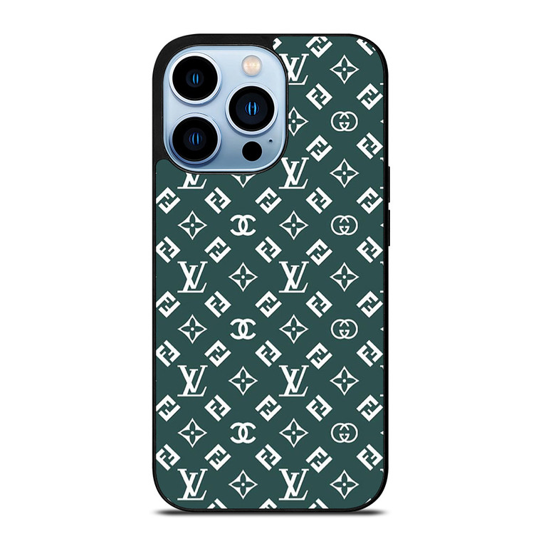 LOUIS VUITTON LV FENDI PATERN ICON LOGO iPhone 13 Pro Max Case Cover