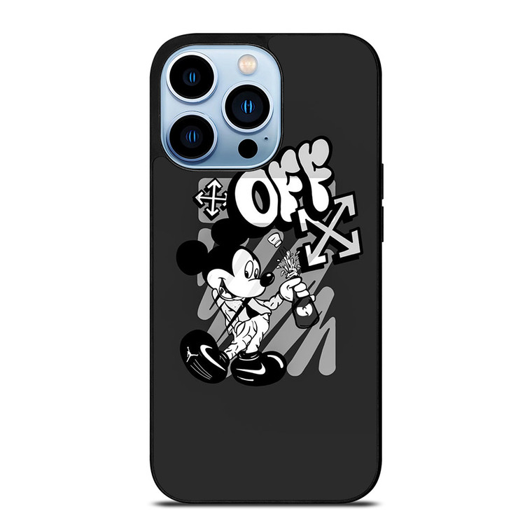 MICKEY MOUSE OFF WHITE LOGO iPhone 13 Pro Max Case Cover