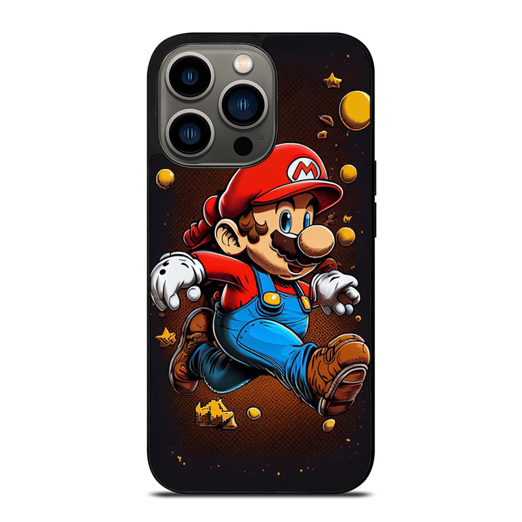 MARIO BROSS GAME CARTOON iPhone 13 Pro Case Cover