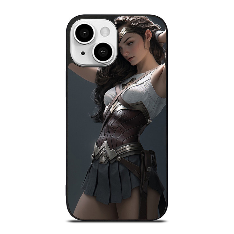 WONDER WOMAN BEAUTIFUL SUPERHERO DC COMIC iPhone 13 Mini Case Cover