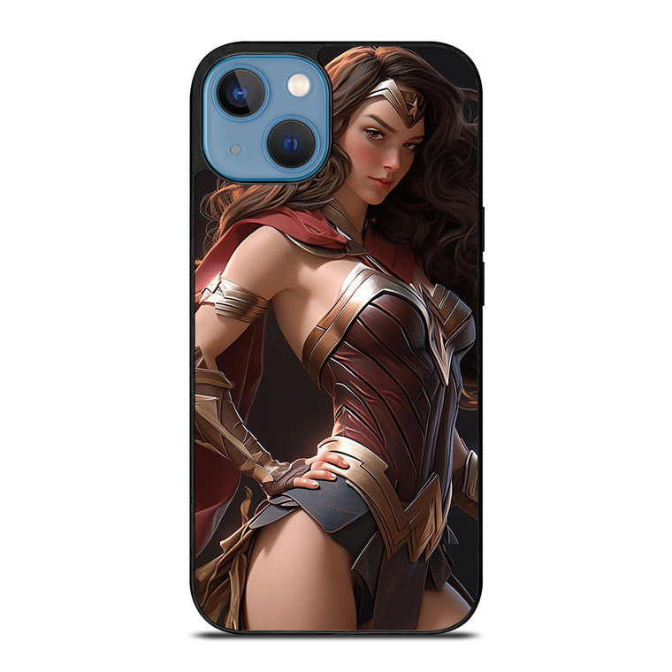 BEAUTIFUL WONDER WOMAN DC COMIC SUPERHERO iPhone 13 Case Cover