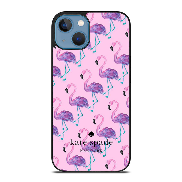 KATE SPADE NEW YORK LOGO FLAMENGOS PATTERN iPhone 13 Case Cover