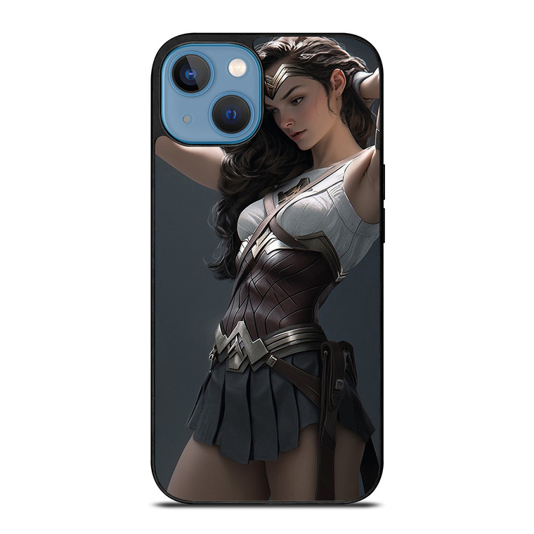 WONDER WOMAN BEAUTIFUL SUPERHERO DC COMIC iPhone 13 Case Cover