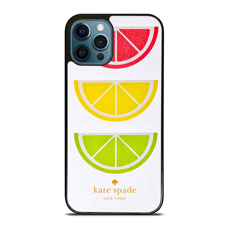 KATE SPADE NEW YORK LOGO COLORFUL LEMON ICON iPhone 12 Pro Max Case Cover