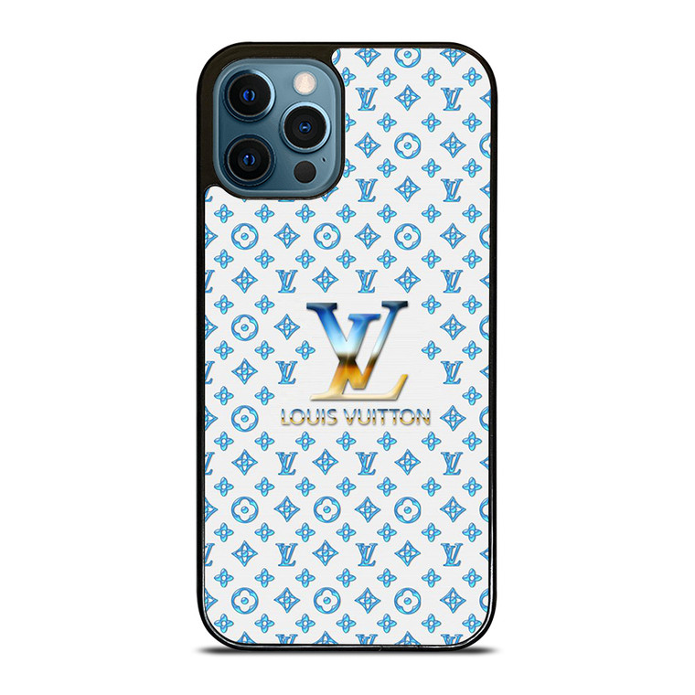 LOUIS VUITTON LV BLUE PATERN ICON LOGO iPhone 12 Pro Max Case Cover