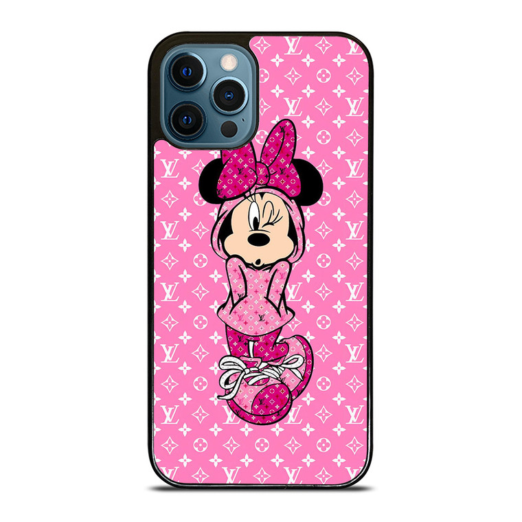 LOUIS VUITTON LV LOGO PINK MINNIE MOUSE iPhone 12 Pro Max Case Cover