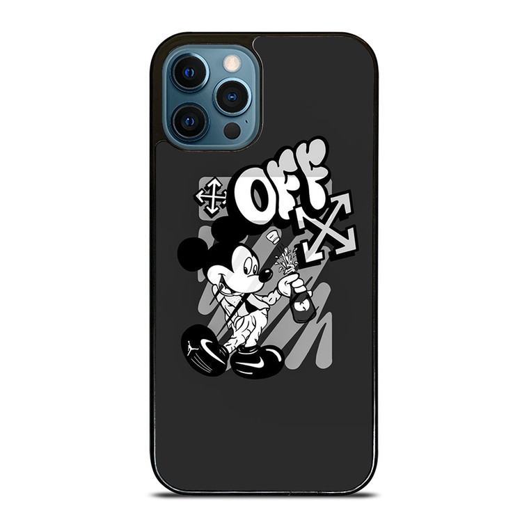 MICKEY MOUSE OFF WHITE LOGO iPhone 12 Pro Max Case Cover