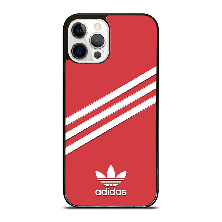 ADIDAS ORIGINALS STRIPES SCARLET RED iPhone 12 Pro Case Cover