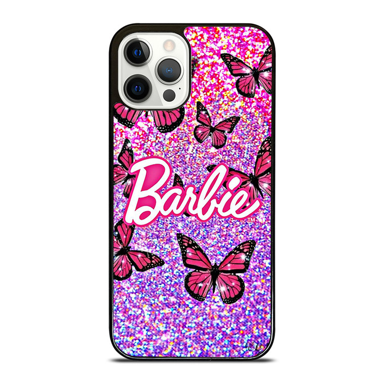 BARBIE BUTTERFLY LOGO ICON PINK iPhone 12 Pro Case Cover