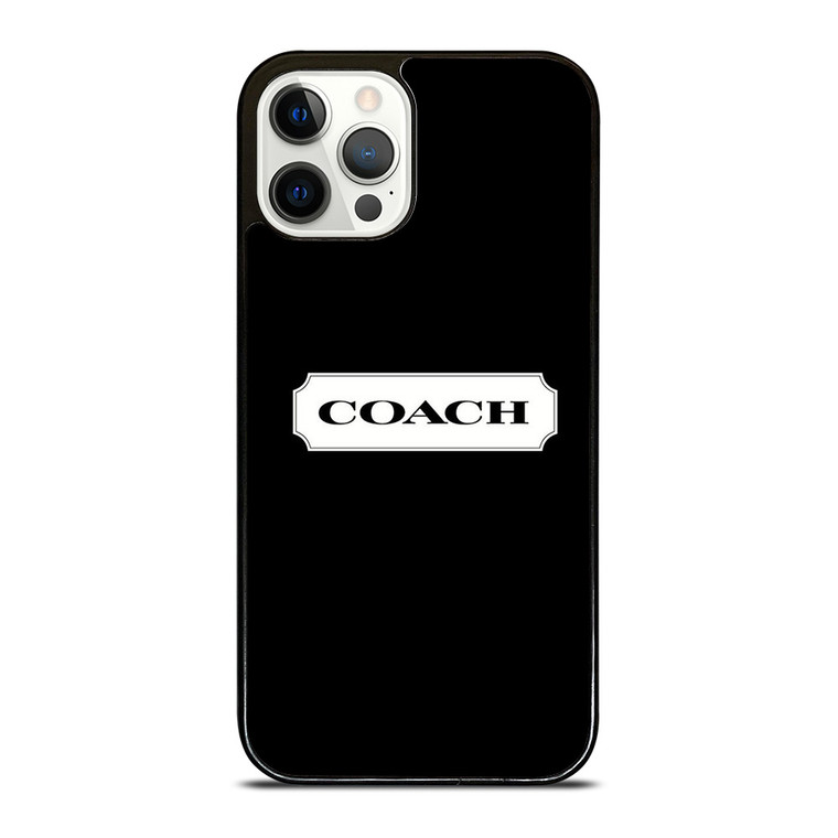 COACH NEW YORK LOGO ICON BLACK iPhone 12 Pro Case Cover