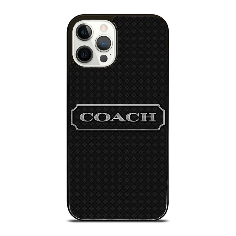 COACH NEW YROK LOGO BLACK iPhone 12 Pro Case Cover
