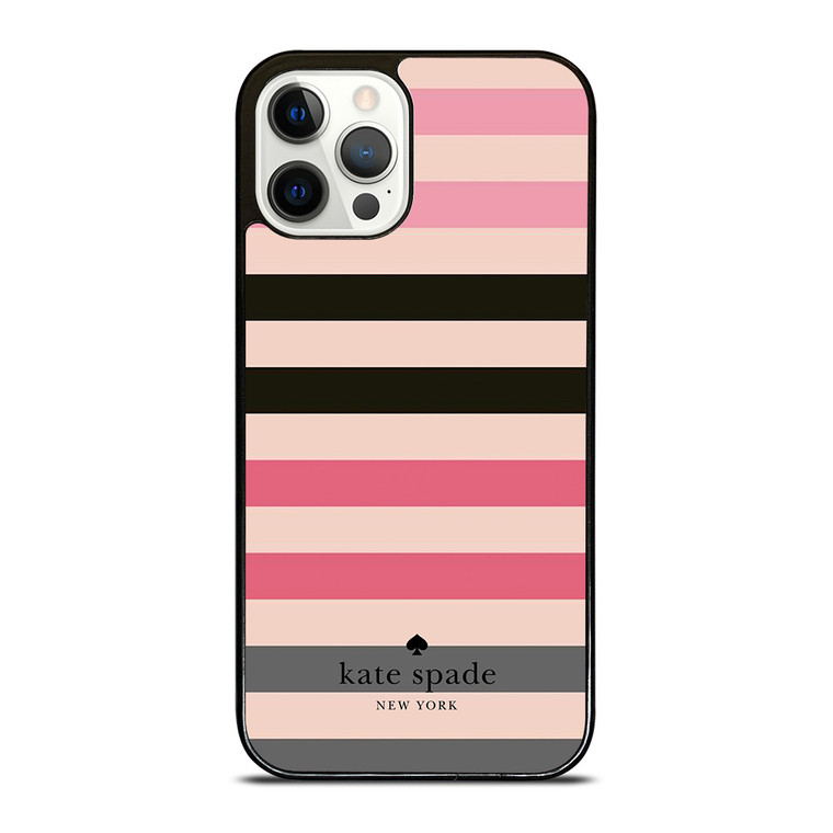 KATE SPADE NEW YORK LOGO STRIPES PATTERN iPhone 12 Pro Case Cover