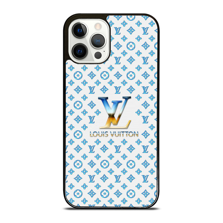 LOUIS VUITTON LV BLUE PATERN ICON LOGO iPhone 12 Pro Case Cover