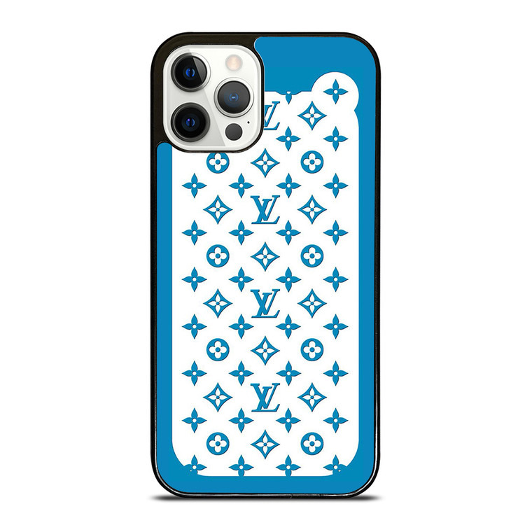 LOUIS VUITTON PATERN ICON LOGO BLUE iPhone 12 Pro Case Cover