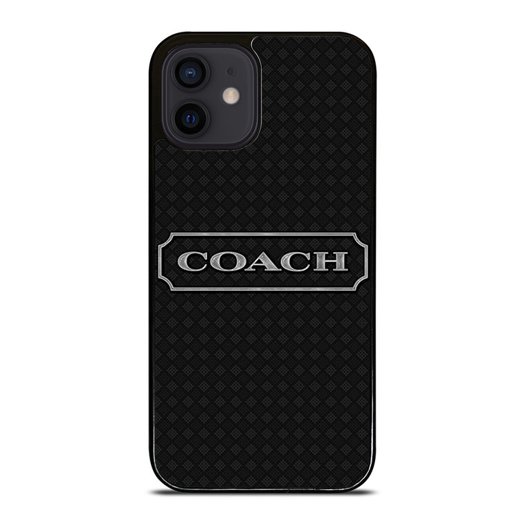 COACH NEW YROK LOGO BLACK iPhone 12 Mini Case Cover
