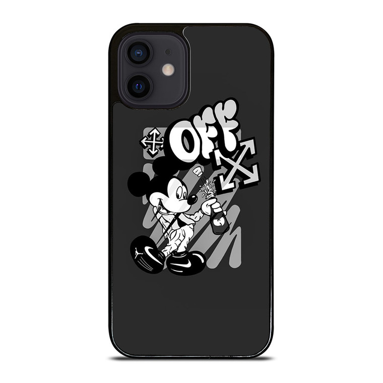 MICKEY MOUSE OFF WHITE LOGO iPhone 12 Mini Case Cover