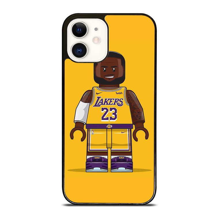 LEBRON JAMES LA LAKERS NBA LEGO BASKETBALL iPhone 12 Case Cover