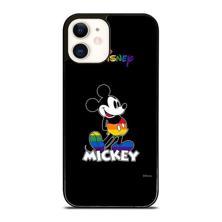 MICKEY MOUSE CARTOON BLACK DISNEY iPhone 12 Case Cover