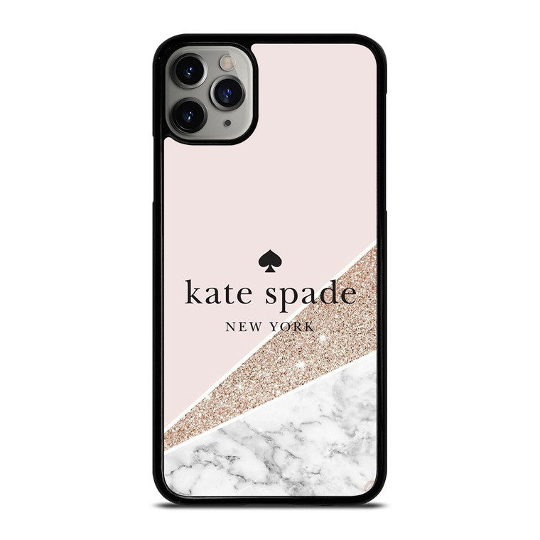 KATE SPADE NEW YORK LOGO SPARKLE MARBLE ICON iPhone 11 Pro Max Case Cover