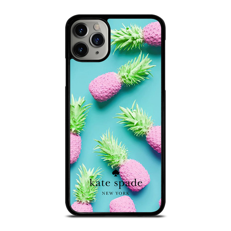 KATE SPADE NEW YORK LOGO SUMMER PINEAPPLE ICON iPhone 11 Pro Max Case Cover
