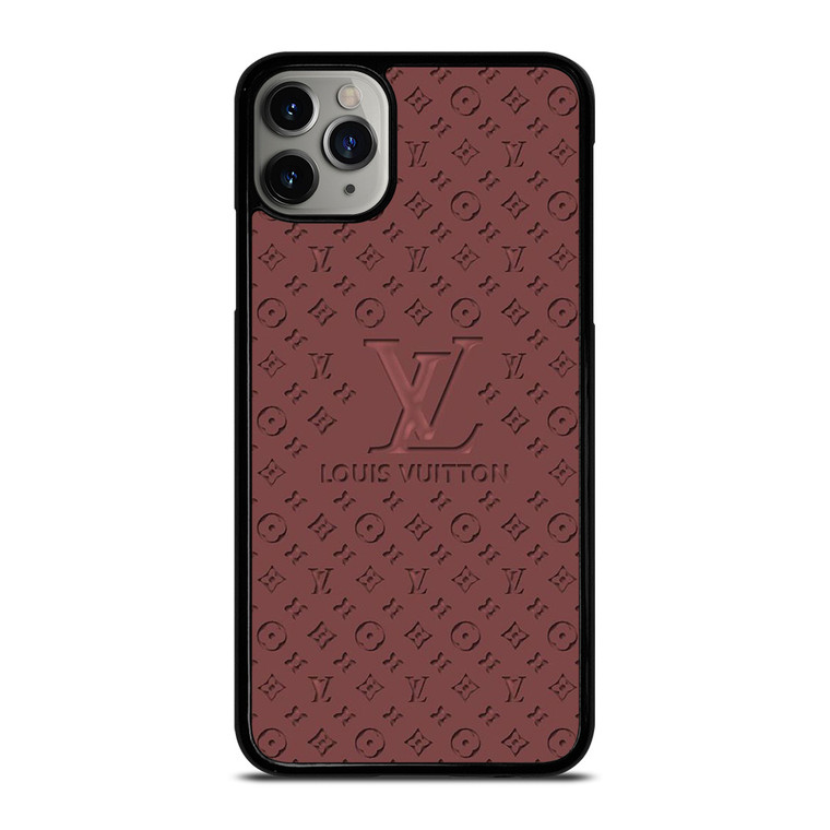 LOUIS VUITTON LV ROSE BROWN LOGO ICON iPhone 11 Pro Max Case Cover