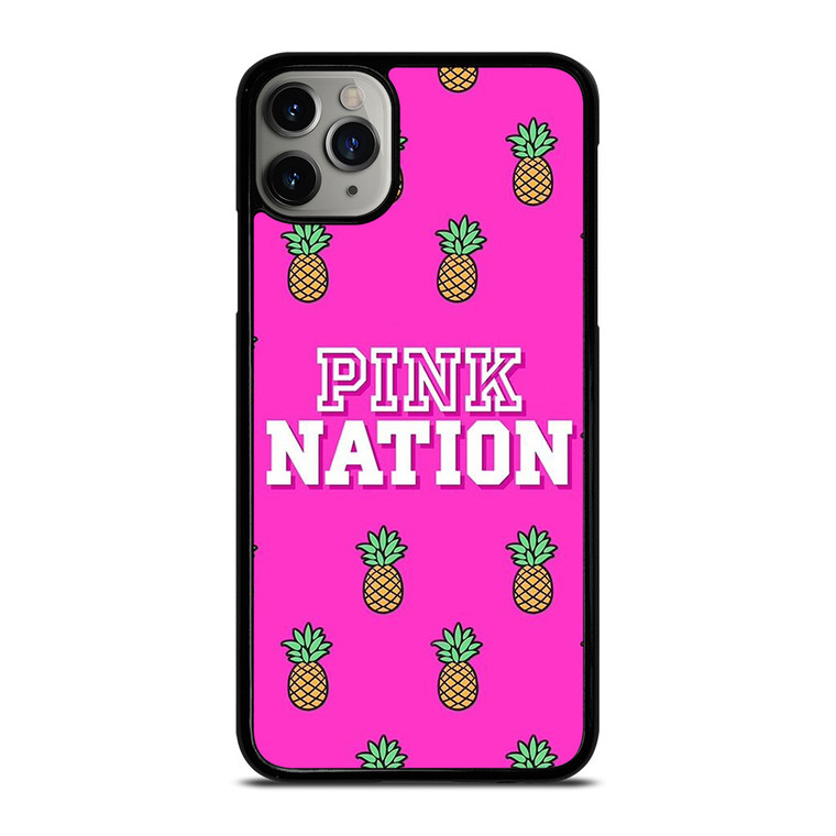 PINK NATION VICTORIA'S SECRET LOGO PINEAPPLE iPhone 11 Pro Max Case Cover