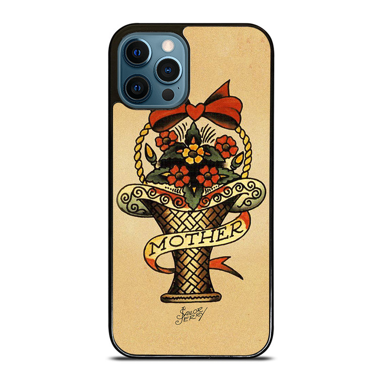 SAILOR JERRY FLOWER BOUQUET MOTHER iPhone 12 Pro Case Cover