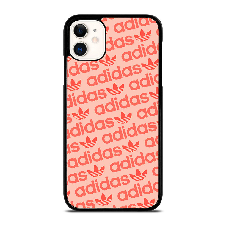 ADIDAS PINK PATTERN iPhone 11 Case Cover