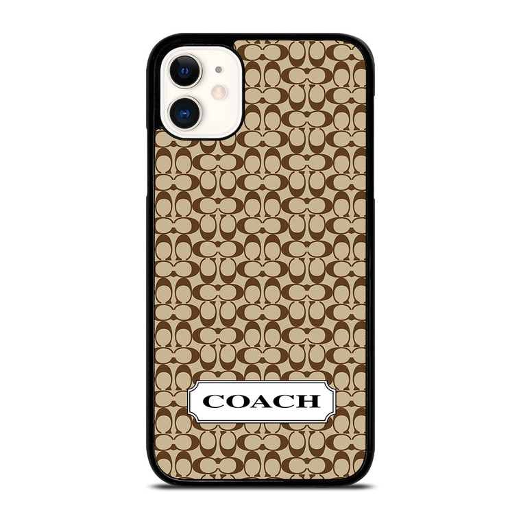 COACH NEW YORK LOGO EMBLEM PATTERN iPhone 11 Case Cover