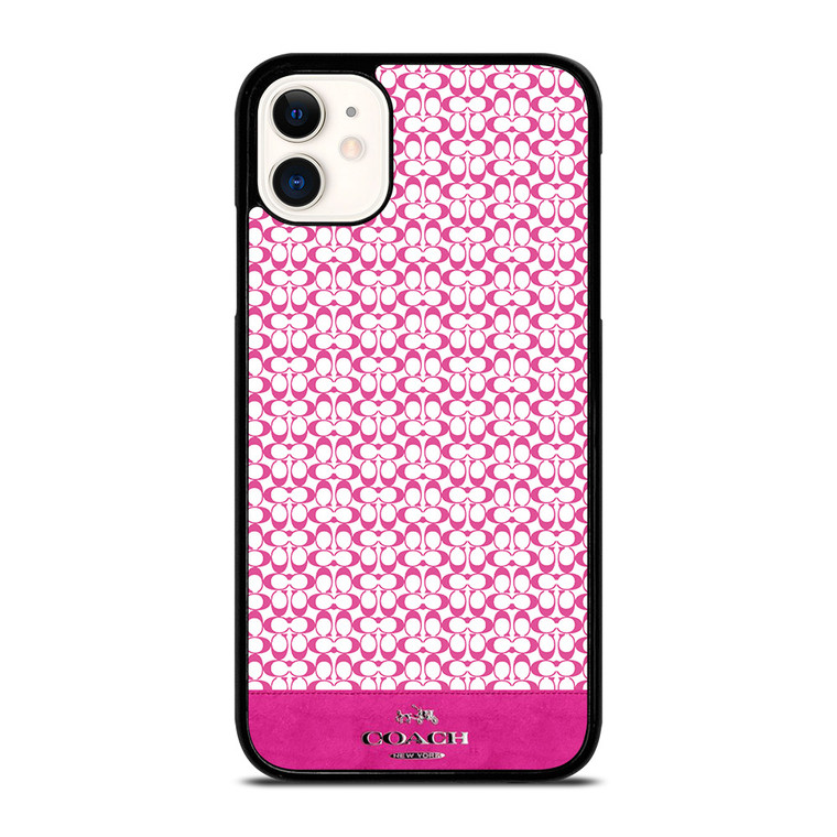 COACH NEW YORK PINK LOGO iPhone 11 Case Cover