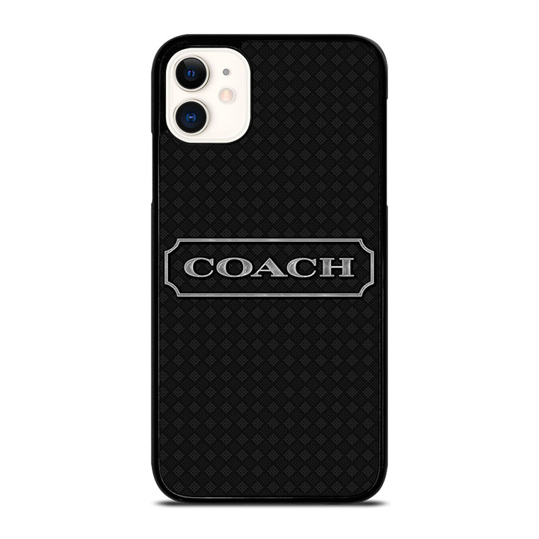 COACH NEW YROK LOGO BLACK iPhone 11 Case Cover