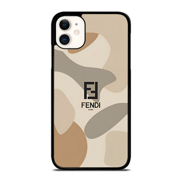 FENDI ROMA LOGO CAMO iPhone 11 Case Cover