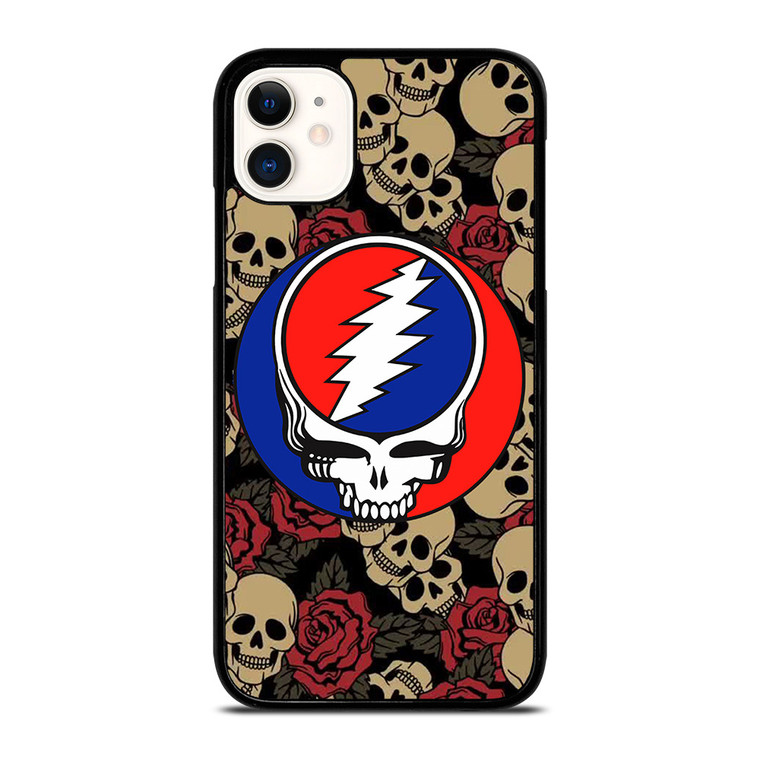 GREATEFUL DEAD BAND ICON SKULL AND ROSE iPhone 11 Case Cover